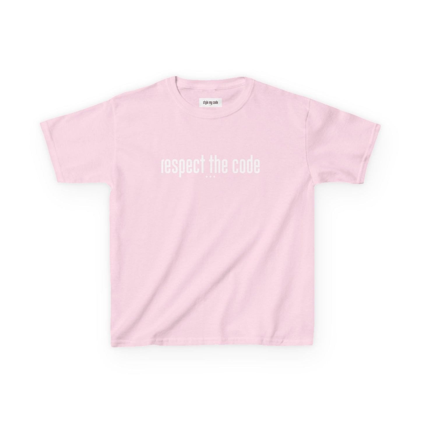 "Respect the Code" white - Kid's Unisex Trendy Tee