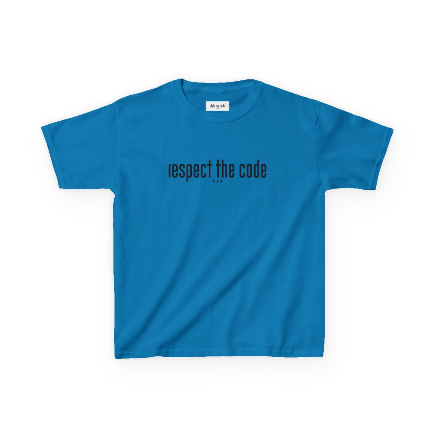 "Respect the Code" Black - Kid's Unisex Trendy Tee