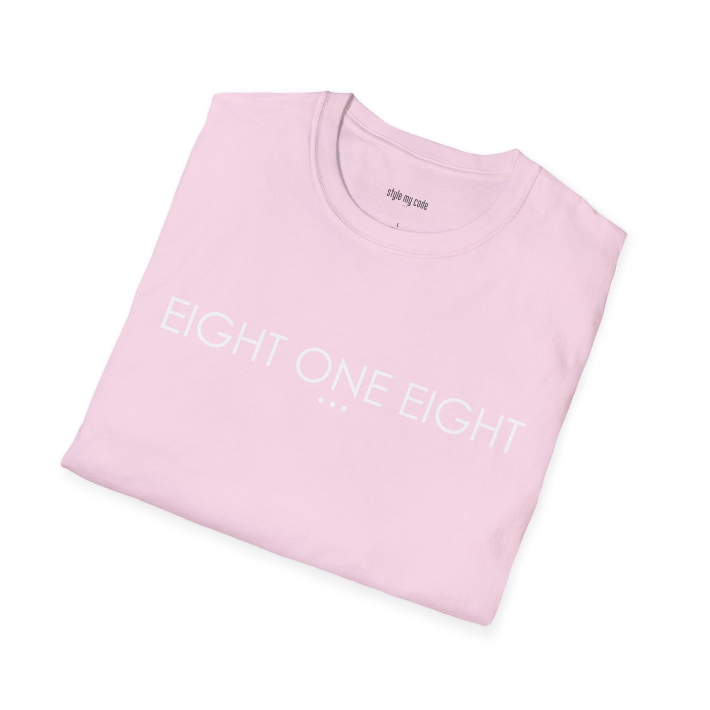 "EIGHT ONE EIGHT" Design T-Shirt