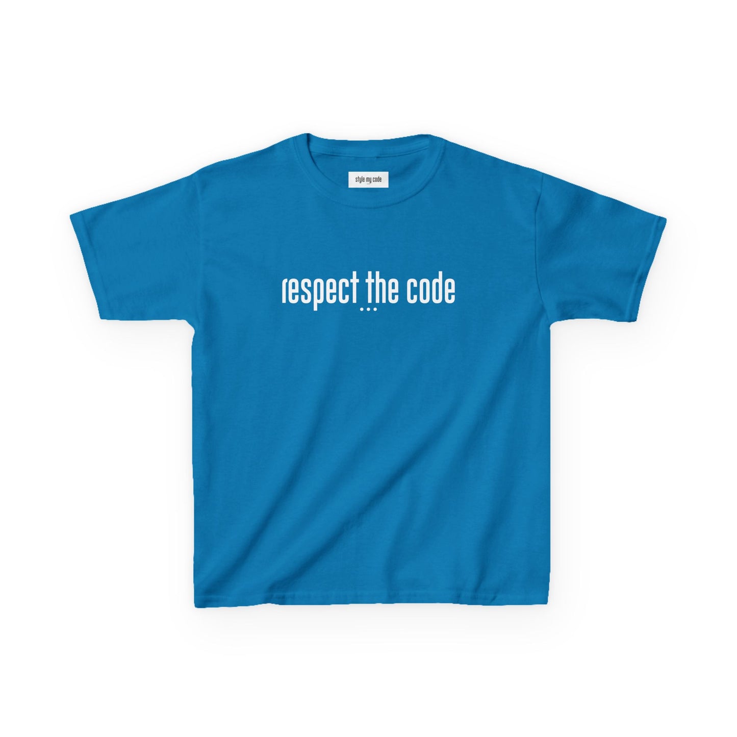 "Respect the Code" white - Kid's Unisex Trendy Tee