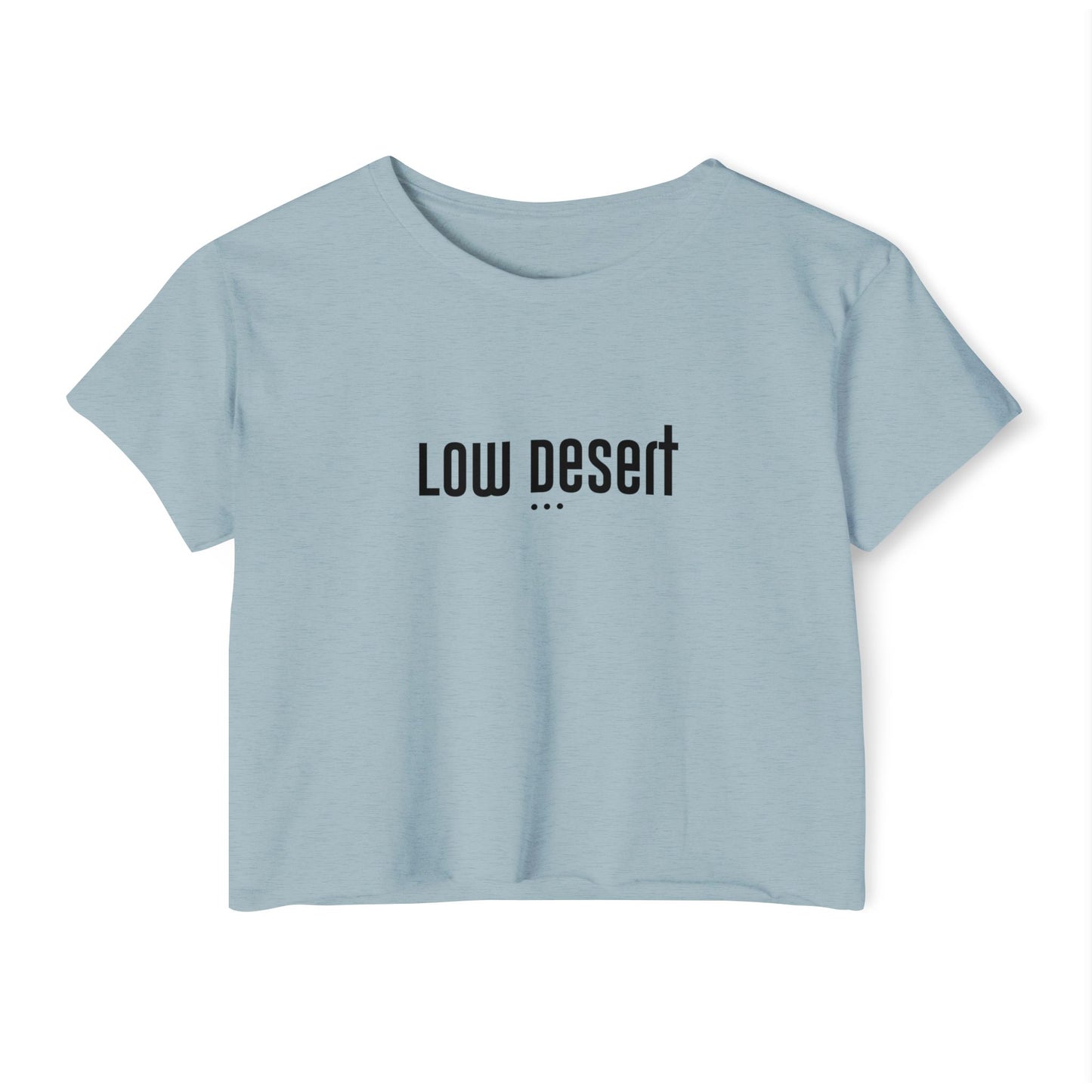 Trendy Women's Festival Crop Top - 'Low Desert' Graphic Tee for Summer Vibes