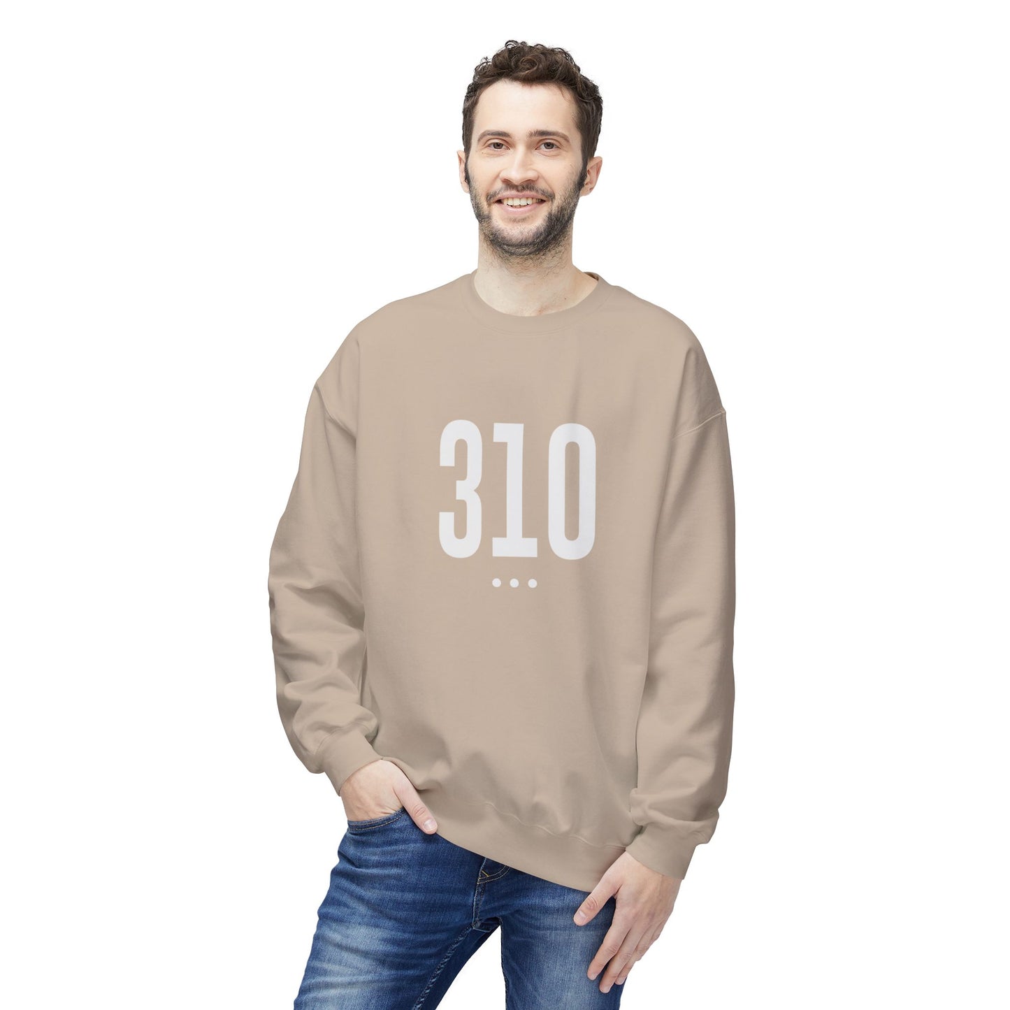 310 White Logo Front Unisex Crewneck Sweatshirt