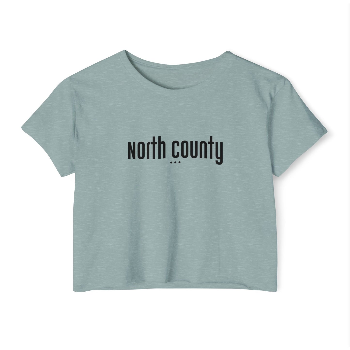 Trendy Women's Festival Crop Top - 'North County' Graphic Tee for Summer Vibes