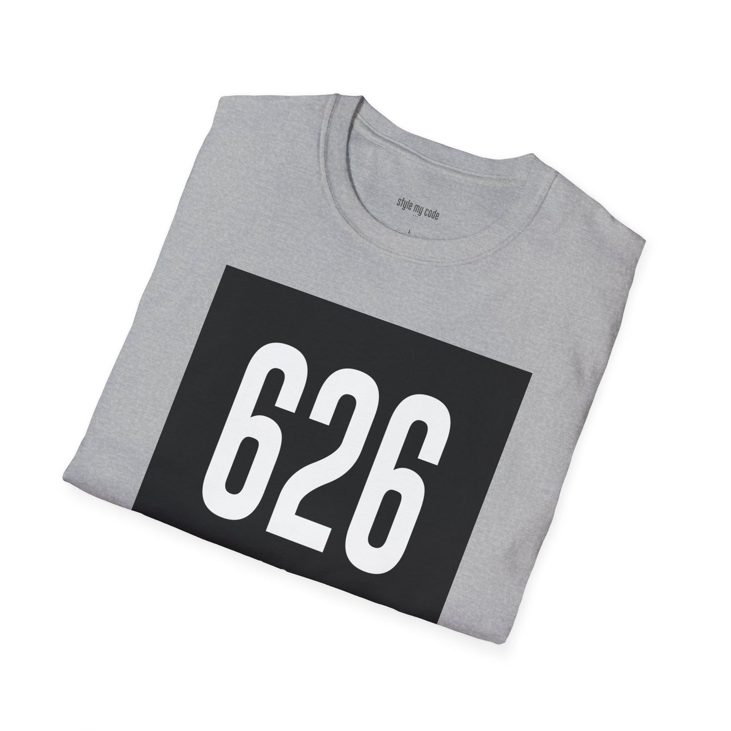 626 White Logo Front Unisex Soft-style T-Shirt