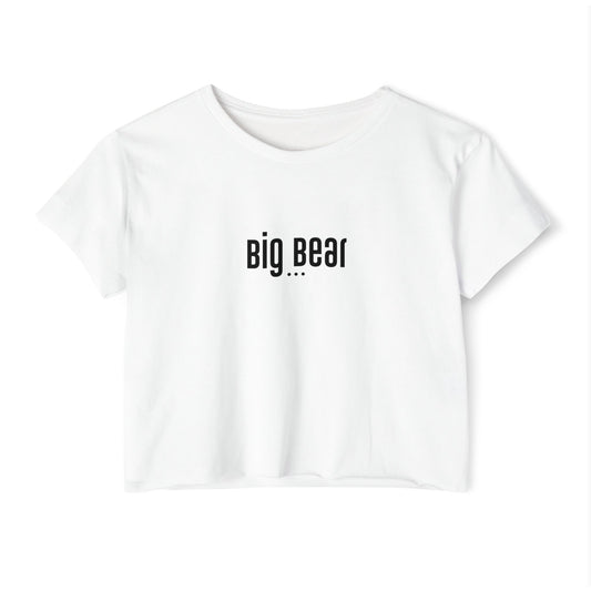 Women's Festival Crop Top - "Big Bear" Graphic Tee