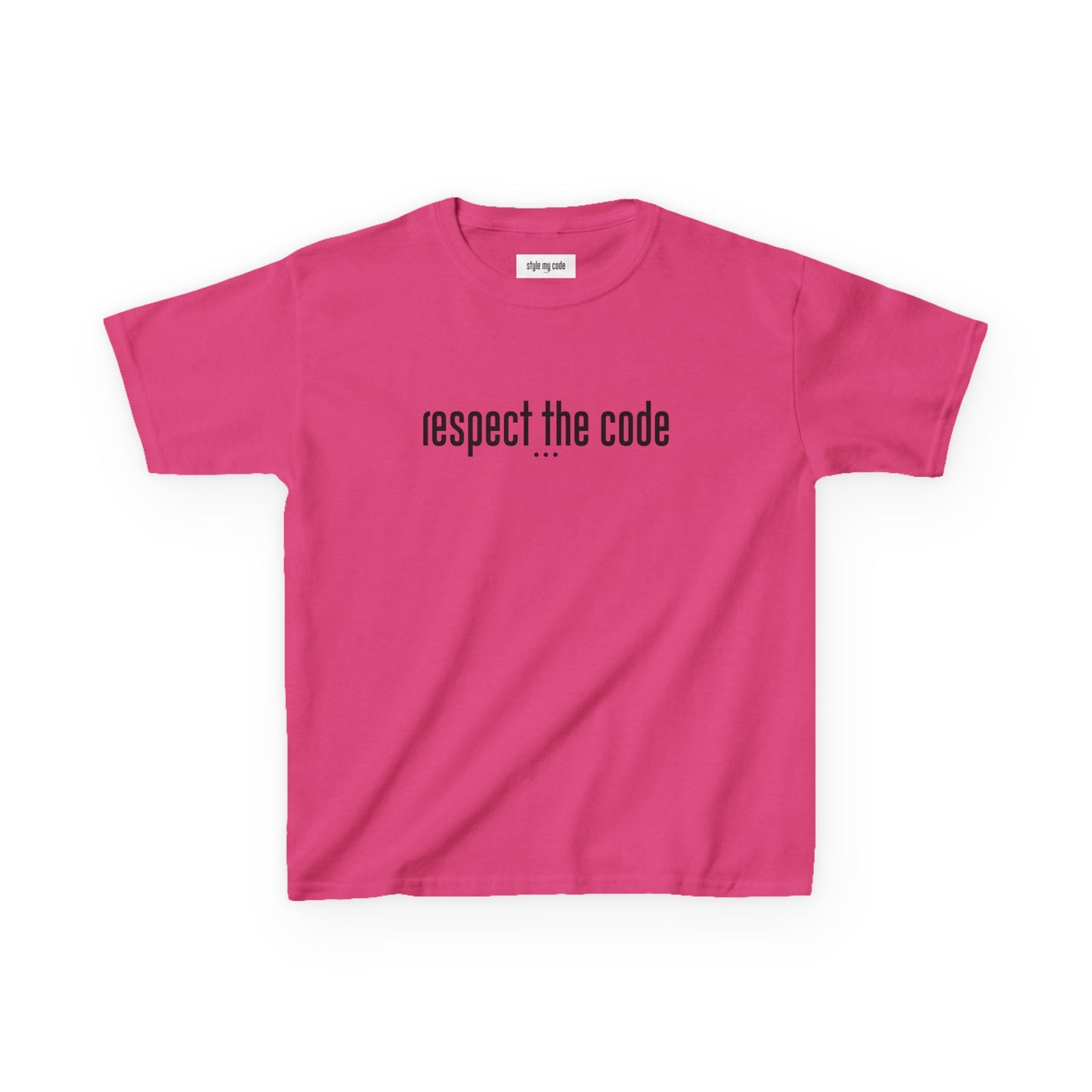 "Respect the Code" Black - Kid's Unisex Trendy Tee