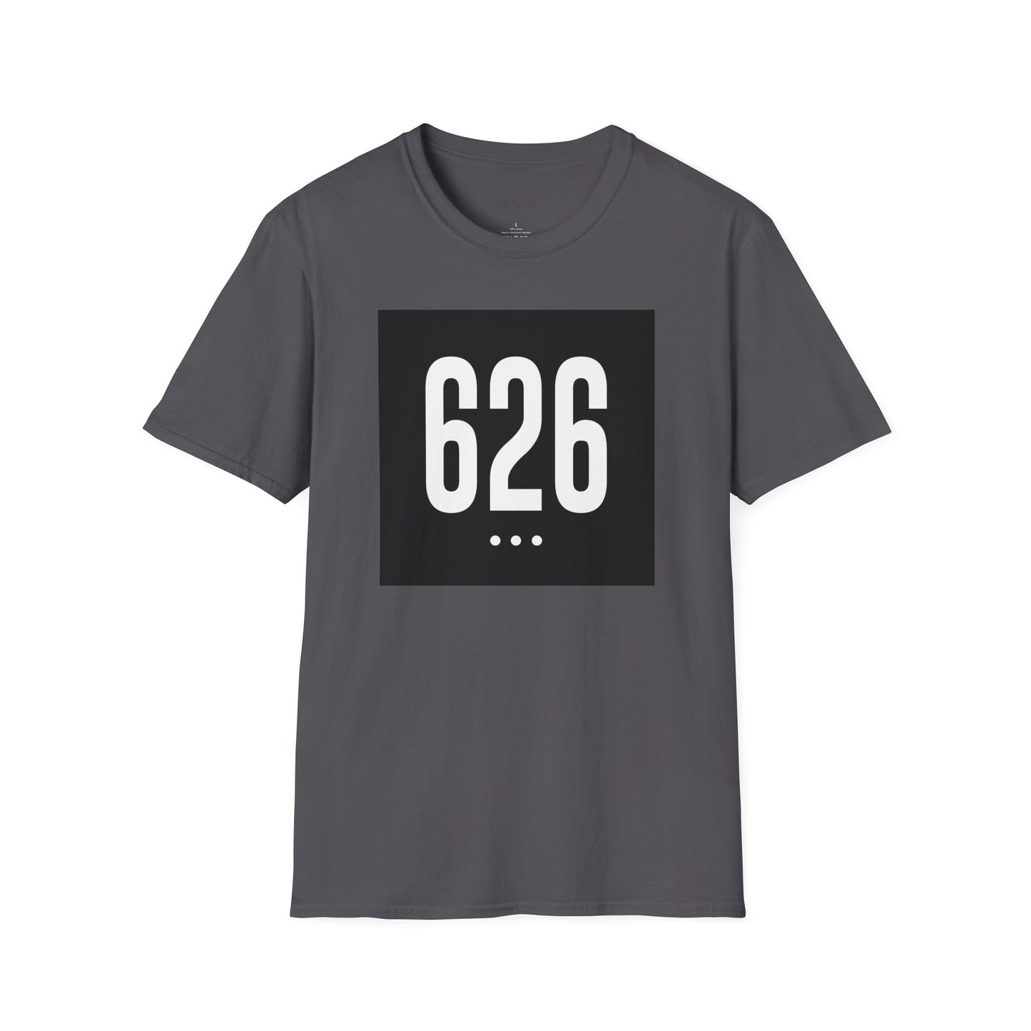 626 White Logo Front Unisex Soft-style T-Shirt