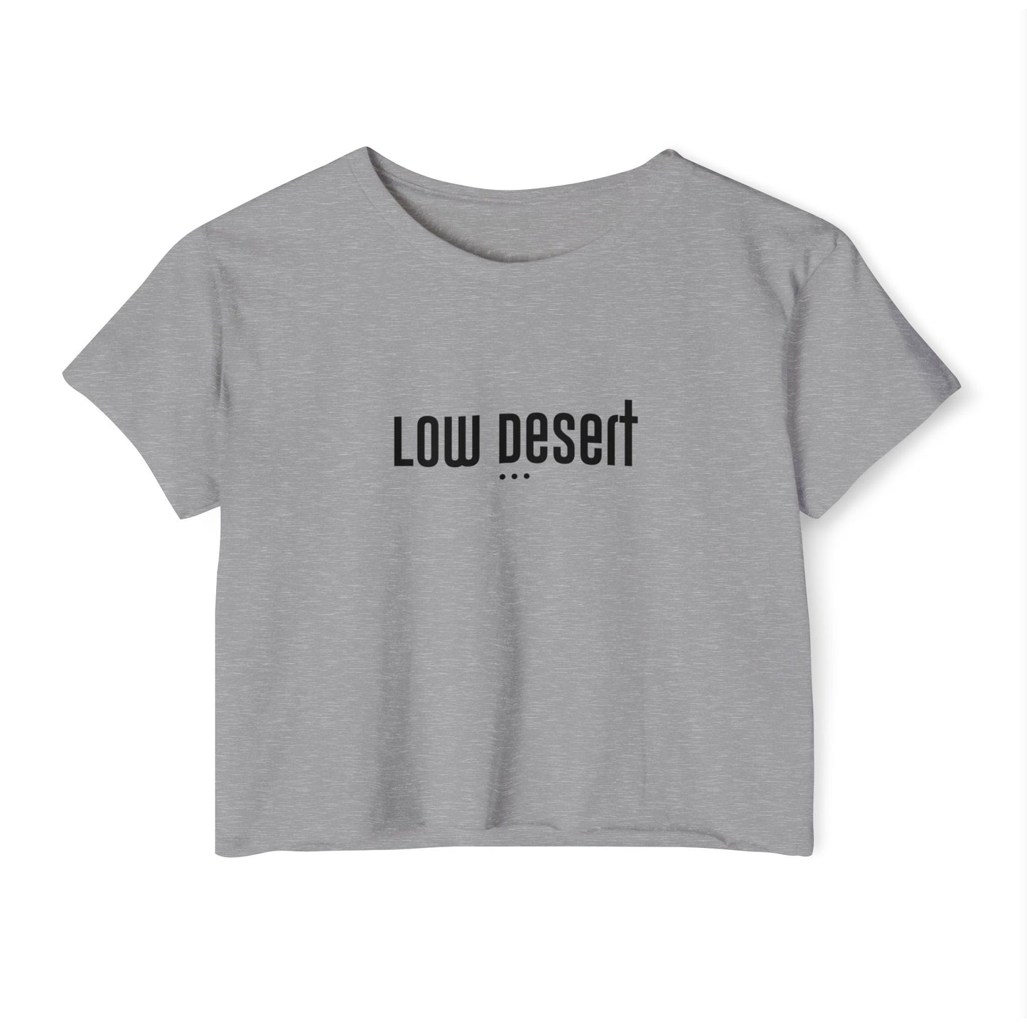 Trendy Women's Festival Crop Top - 'Low Desert' Graphic Tee for Summer Vibes