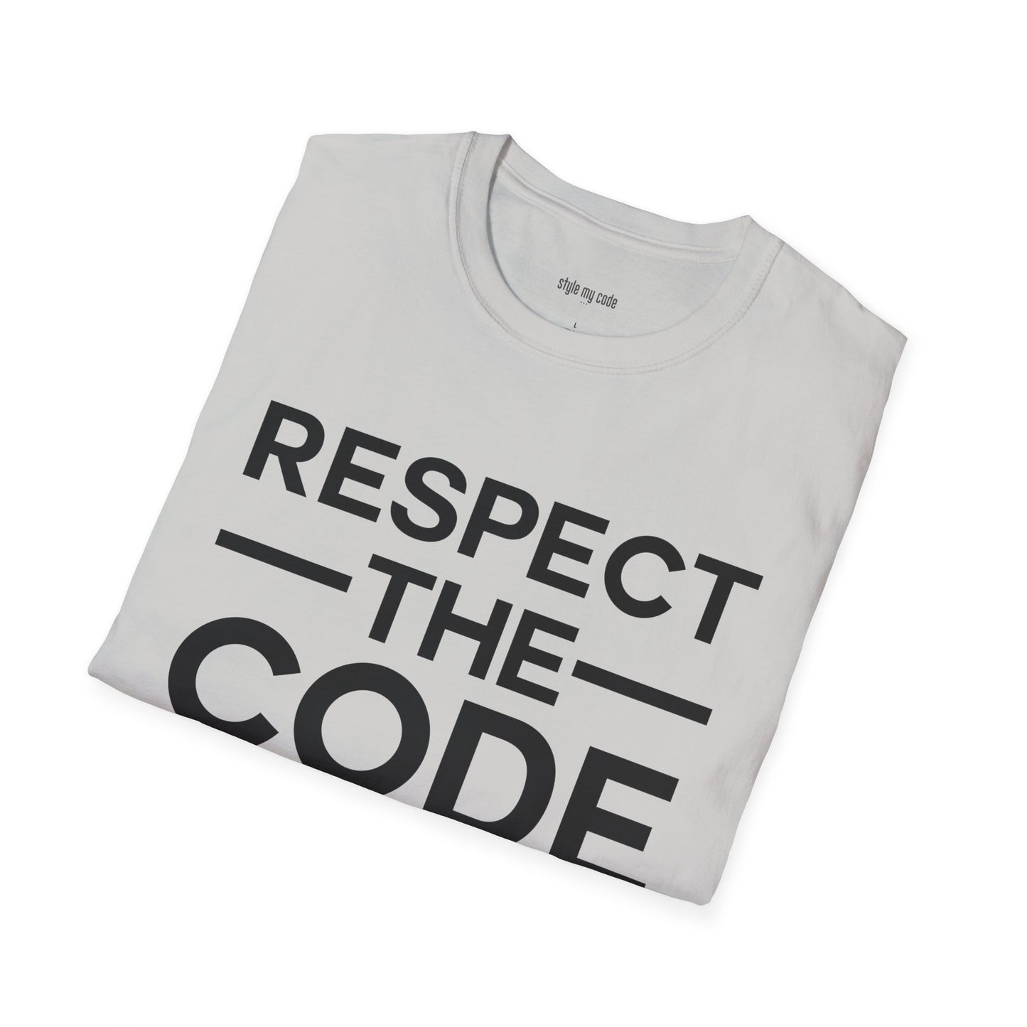 Respect the Code Graphic Unisex Softstyle T-Shirt