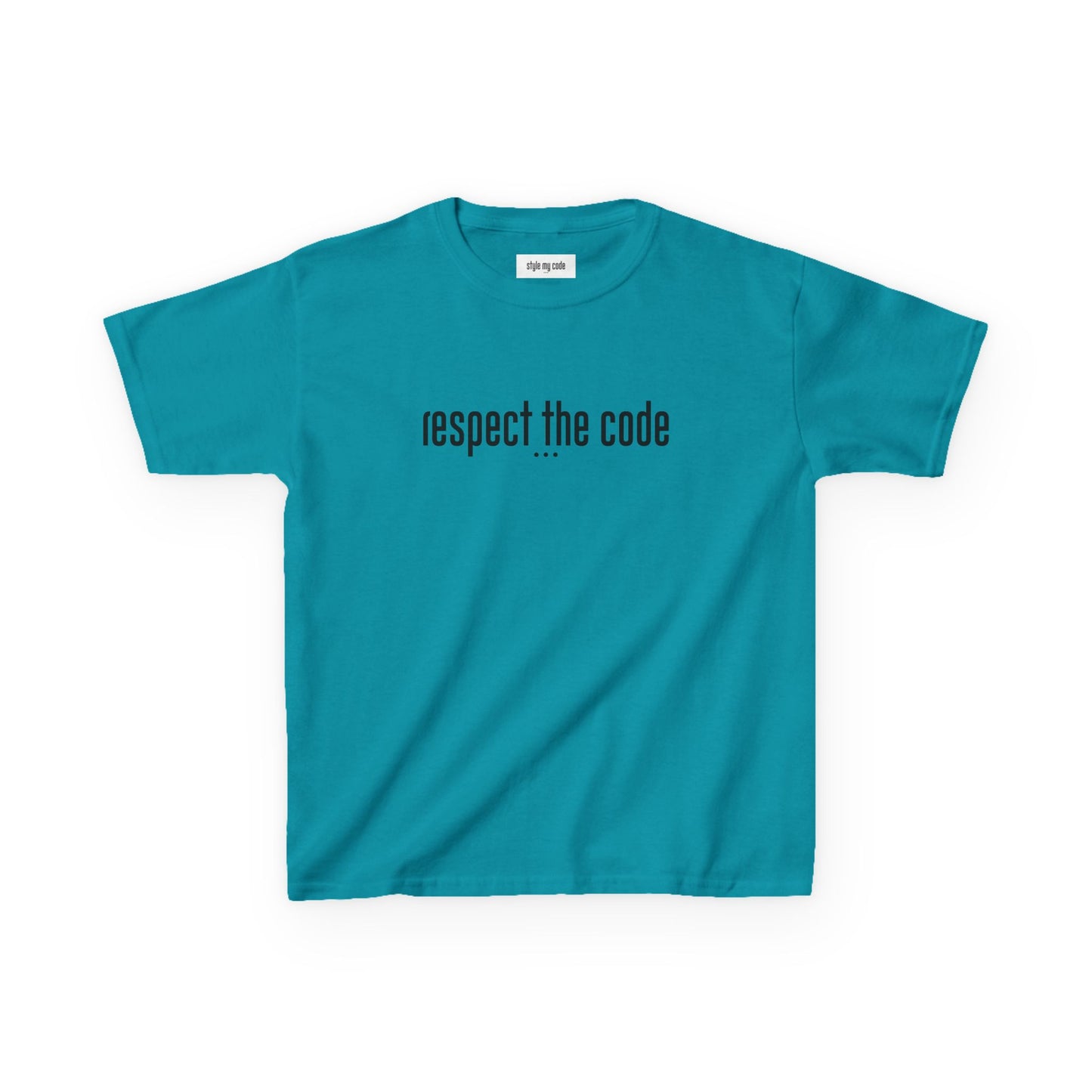 "Respect the Code" Black - Kid's Unisex Trendy Tee