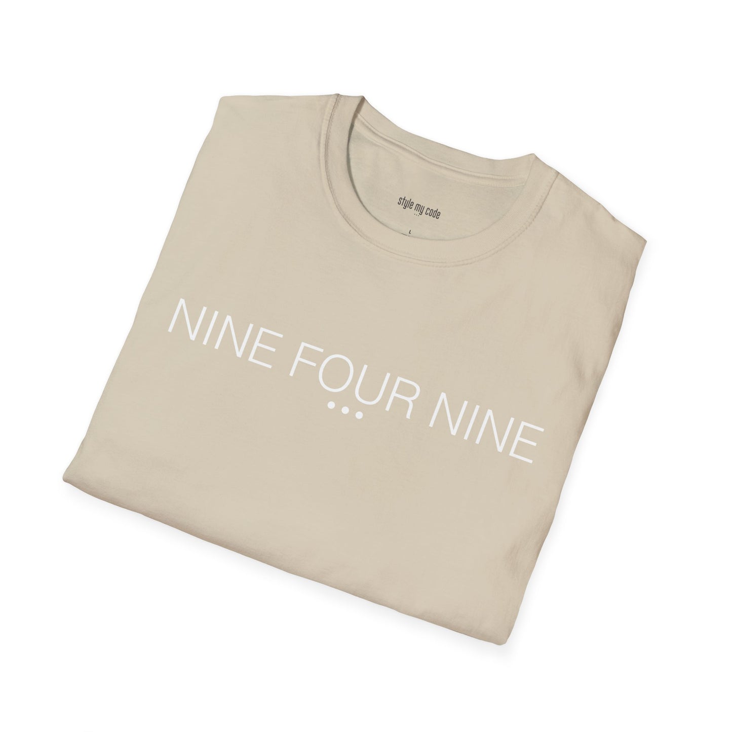 Minimalist Unisex Softstyle T-Shirt - "NINE FOUR NINE"