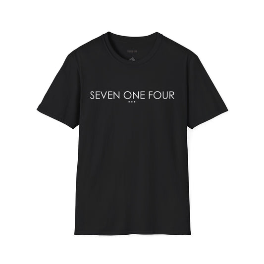 "SEVEN ONE FOUR" Design T-Shirt