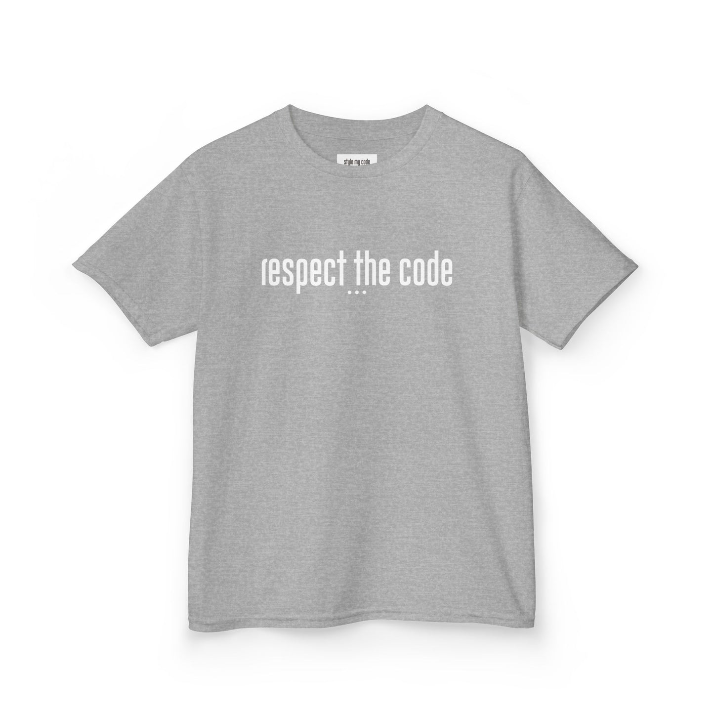 "Respect the Code" white - Kid's Unisex Trendy Tee