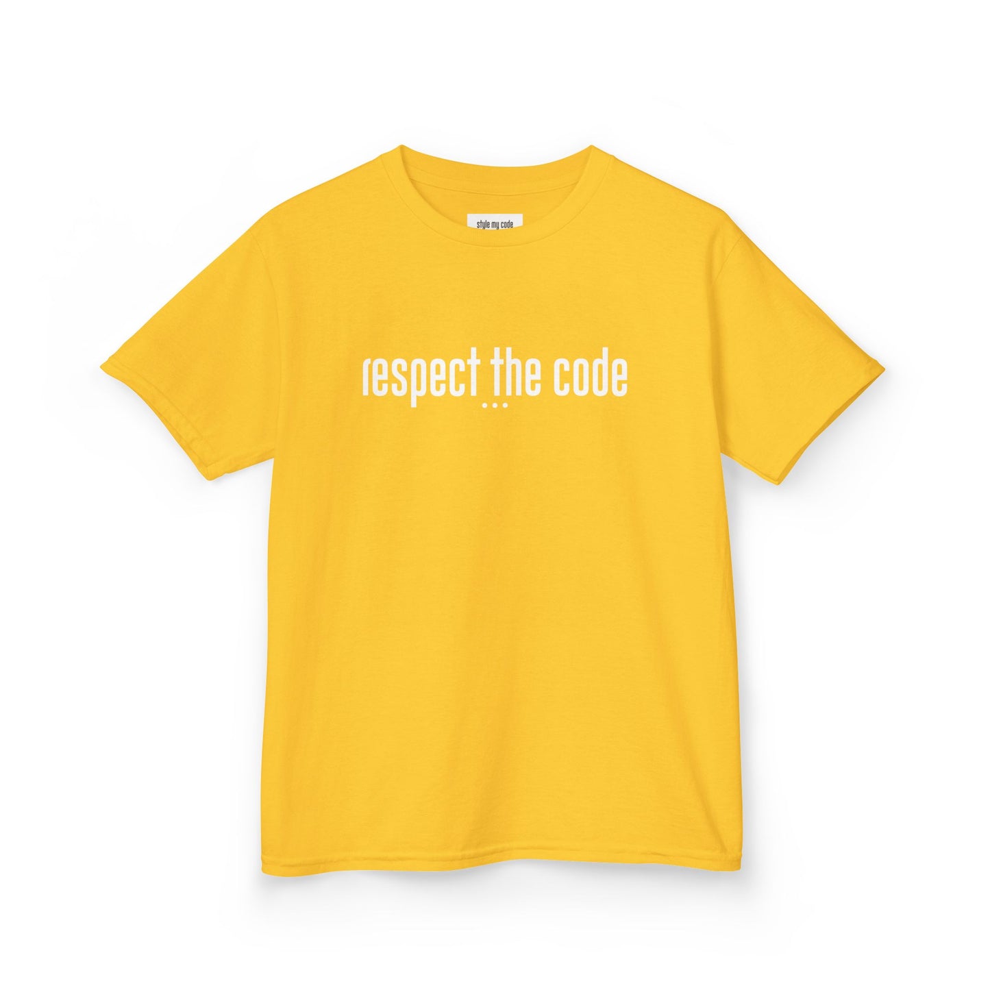 "Respect the Code" white - Kid's Unisex Trendy Tee