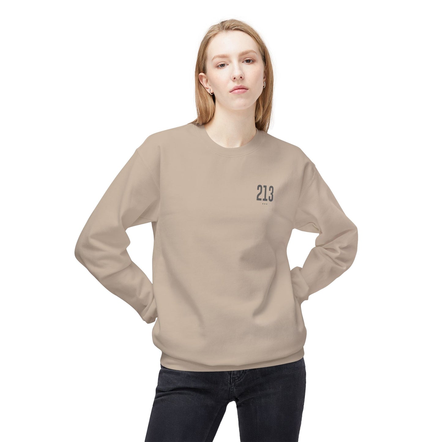 LA Metro - 213 Unisex Midweight Softstyle Fleece Crewneck Sweatshirt