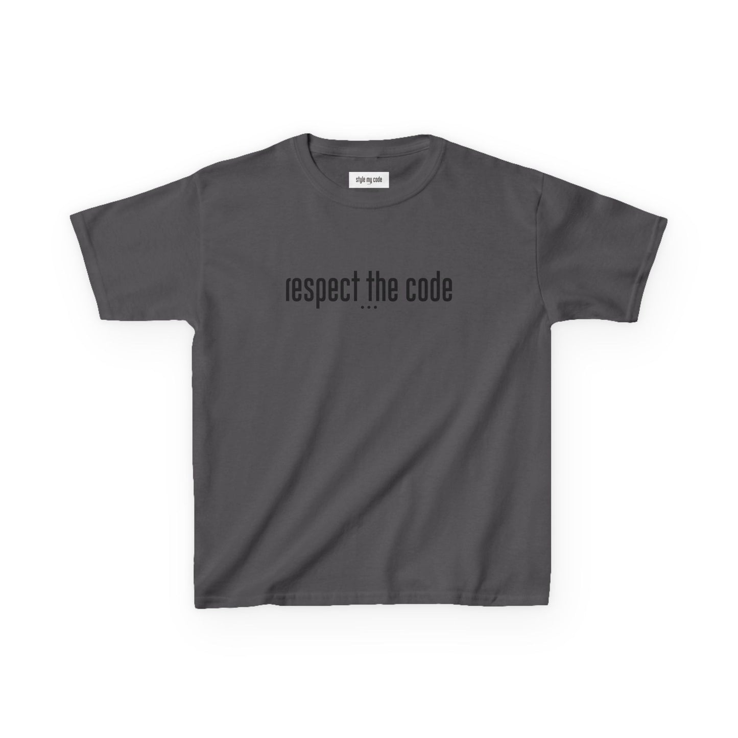 "Respect the Code" Black - Kid's Unisex Trendy Tee