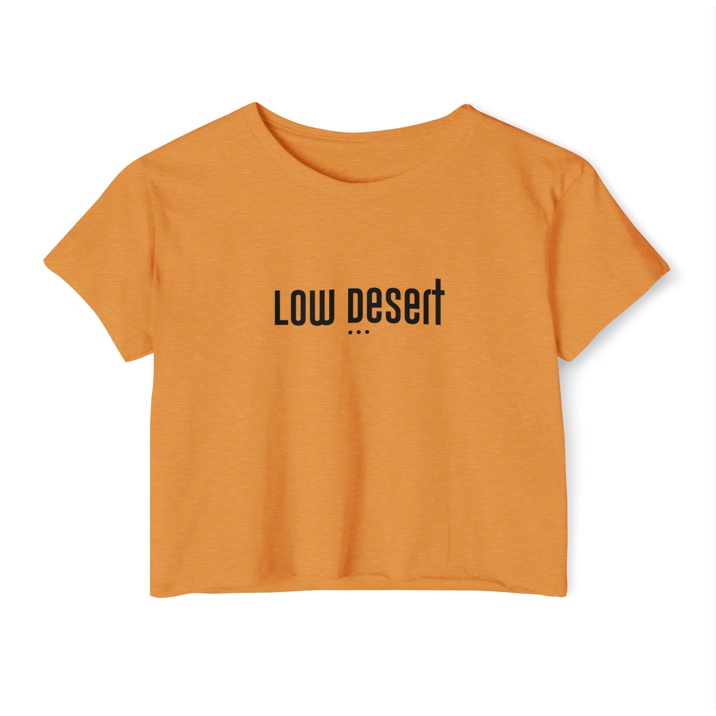 Trendy Women's Festival Crop Top - 'Low Desert' Graphic Tee for Summer Vibes