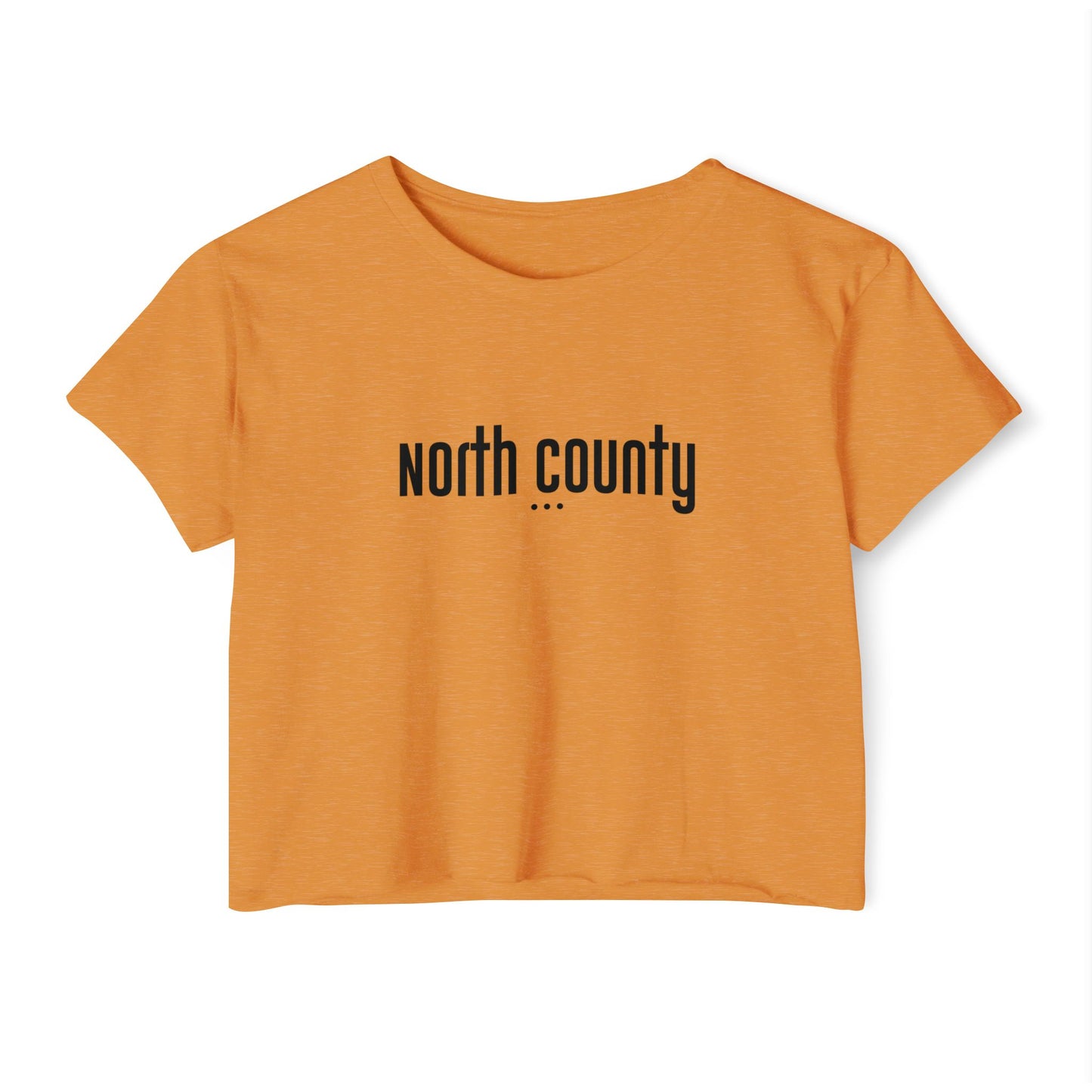 Trendy Women's Festival Crop Top - 'North County' Graphic Tee for Summer Vibes