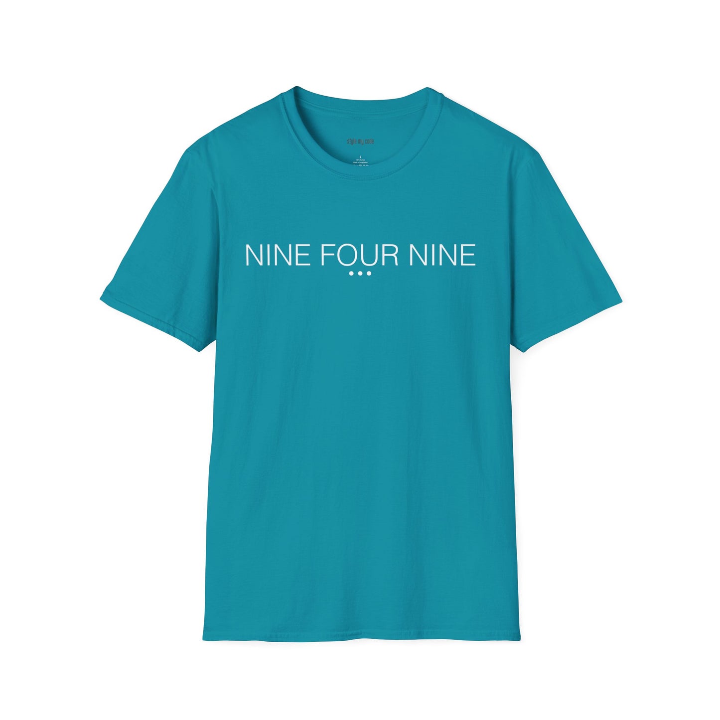 Minimalist Unisex Softstyle T-Shirt - "NINE FOUR NINE"