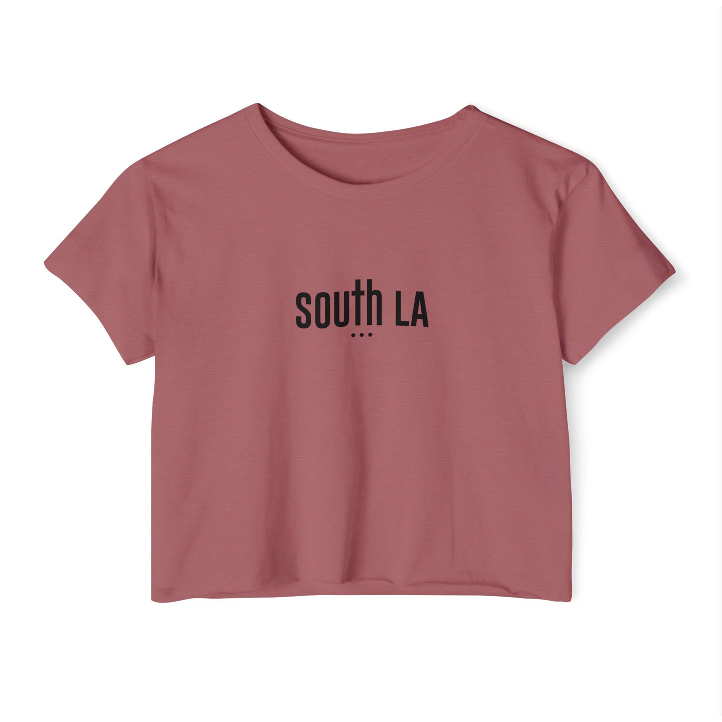 Trendy Women's Festival Crop Top - 'South LA' Graphic Tee for Summer Vibes