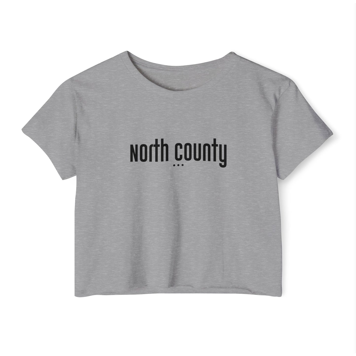 Trendy Women's Festival Crop Top - 'North County' Graphic Tee for Summer Vibes