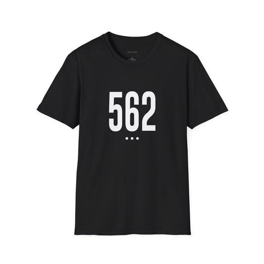 562 White Logo Front Unisex Softstyle T-Shirt