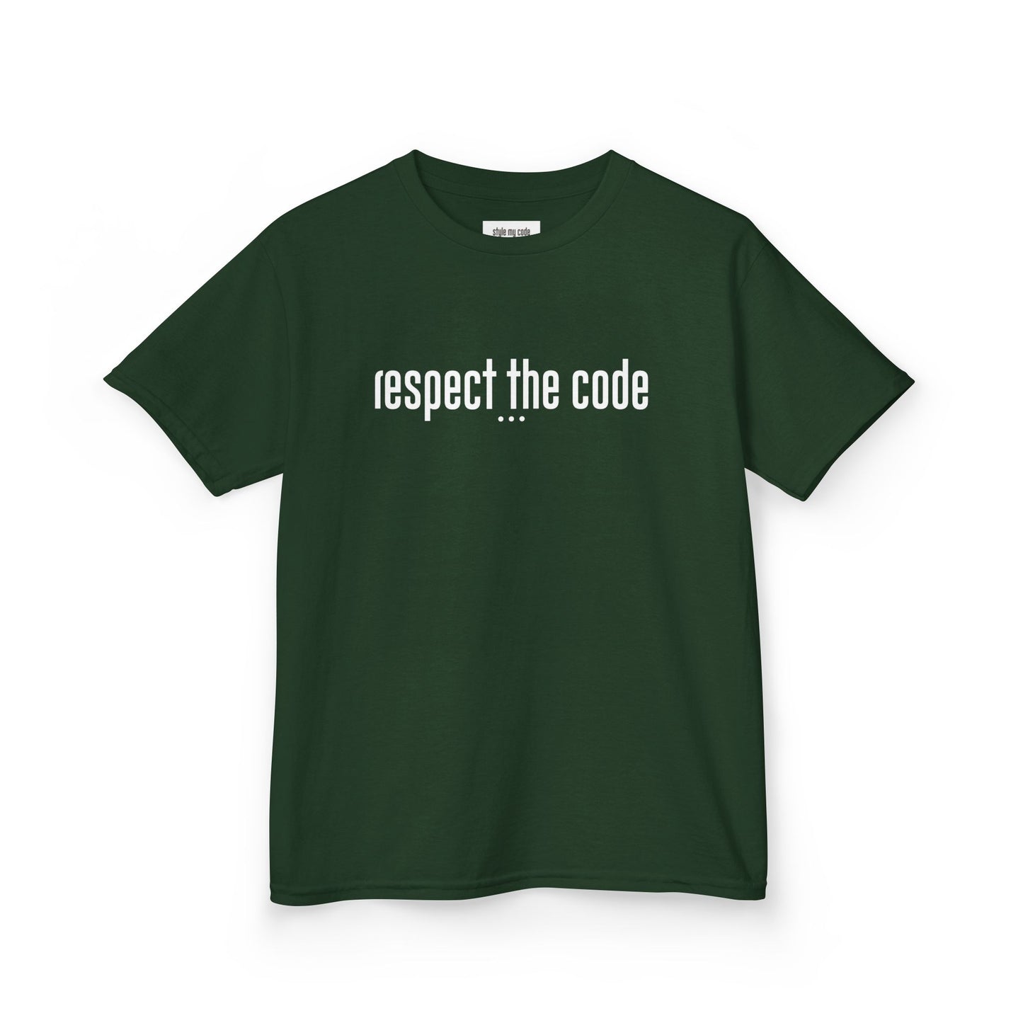 "Respect the Code" white - Kid's Unisex Trendy Tee