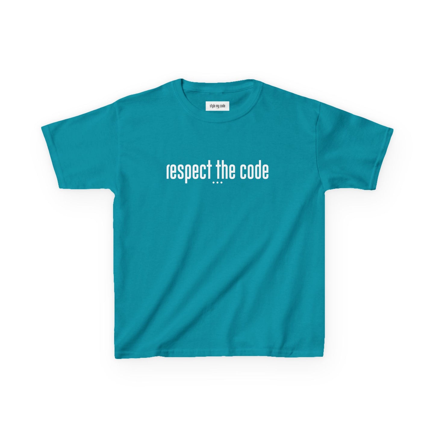 "Respect the Code" white - Kid's Unisex Trendy Tee