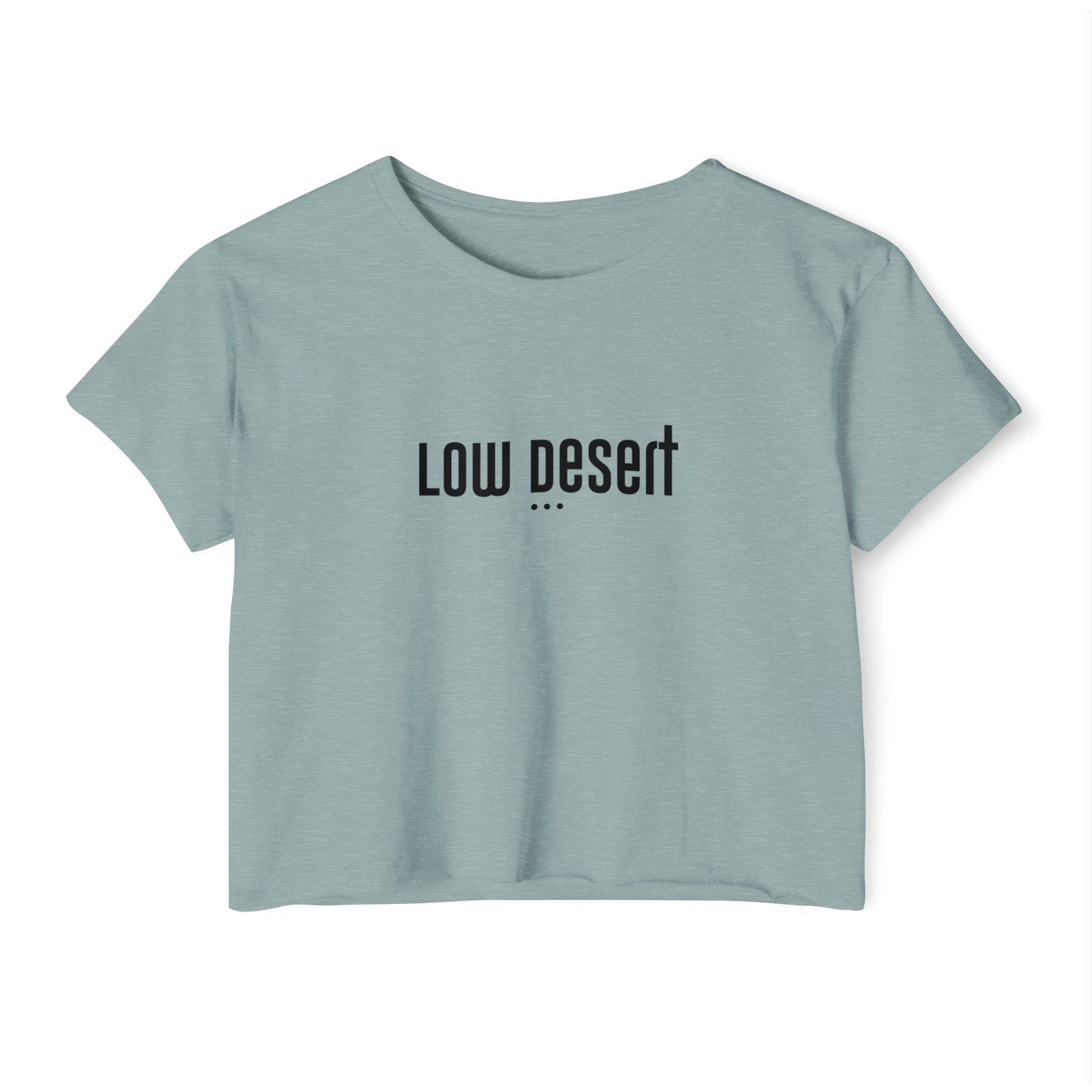 Trendy Women's Festival Crop Top - 'Low Desert' Graphic Tee for Summer Vibes