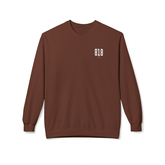 818 White Logo Crewneck Sweatshirt