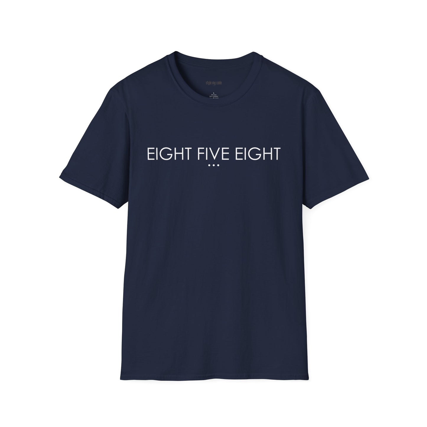 "EIGHT FIVE EIGHT" Design T-Shirt