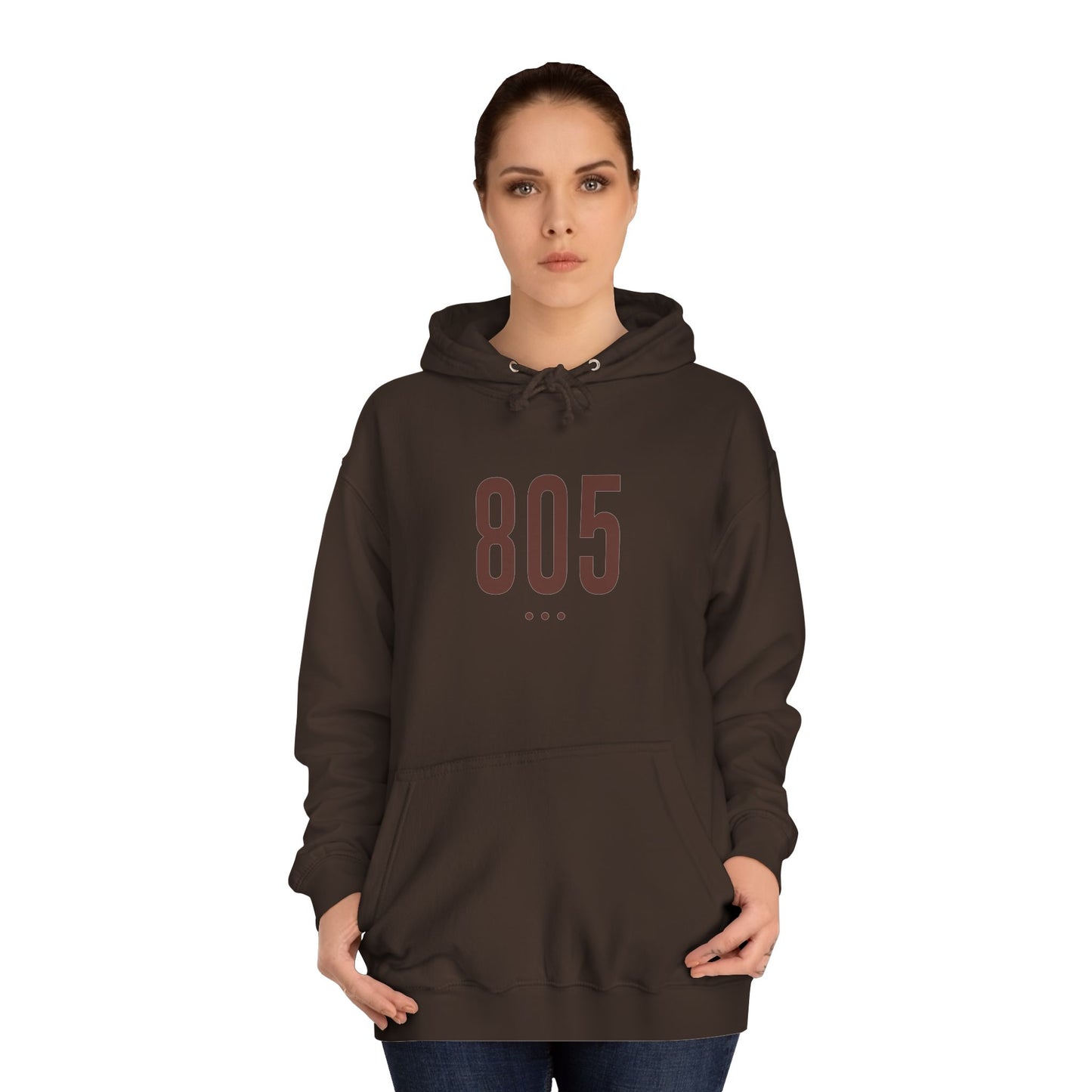 805 Unisex Hoodie - Stylish Comfort for Campus Life