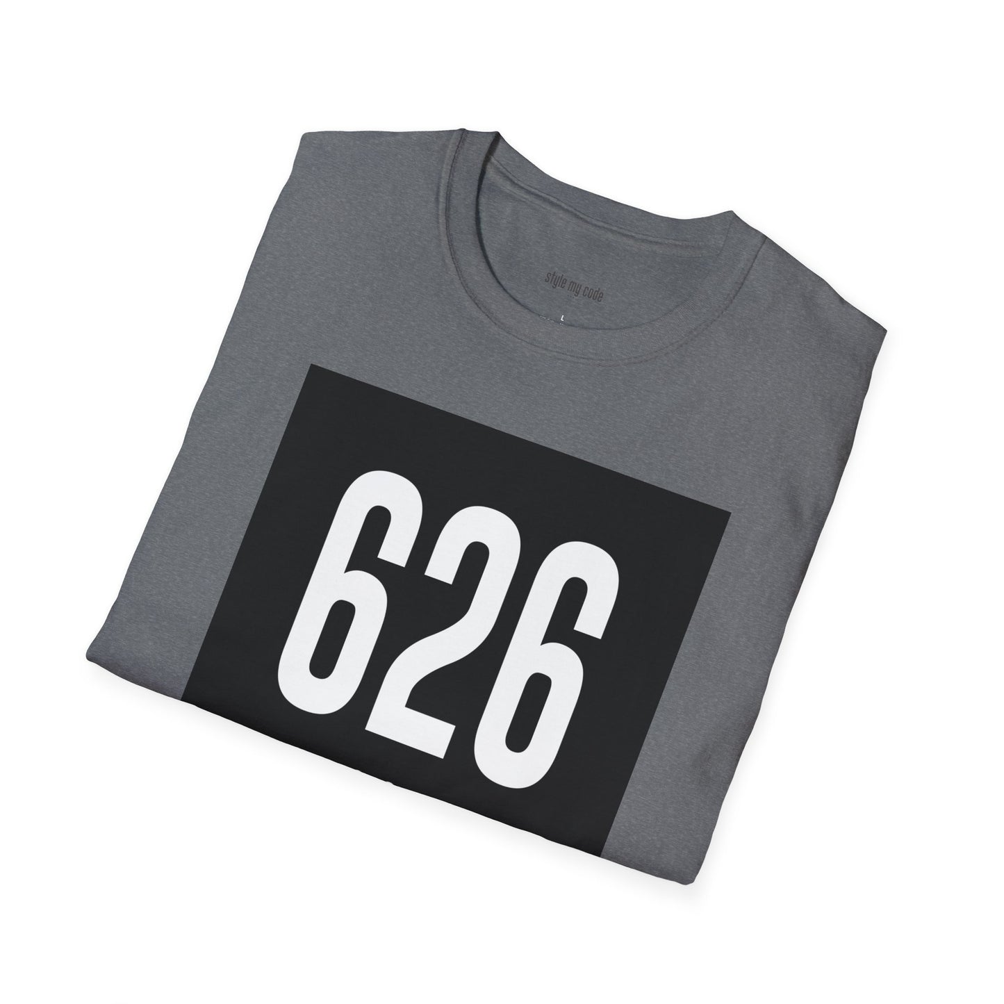 626 White Logo Front Unisex Soft-style T-Shirt