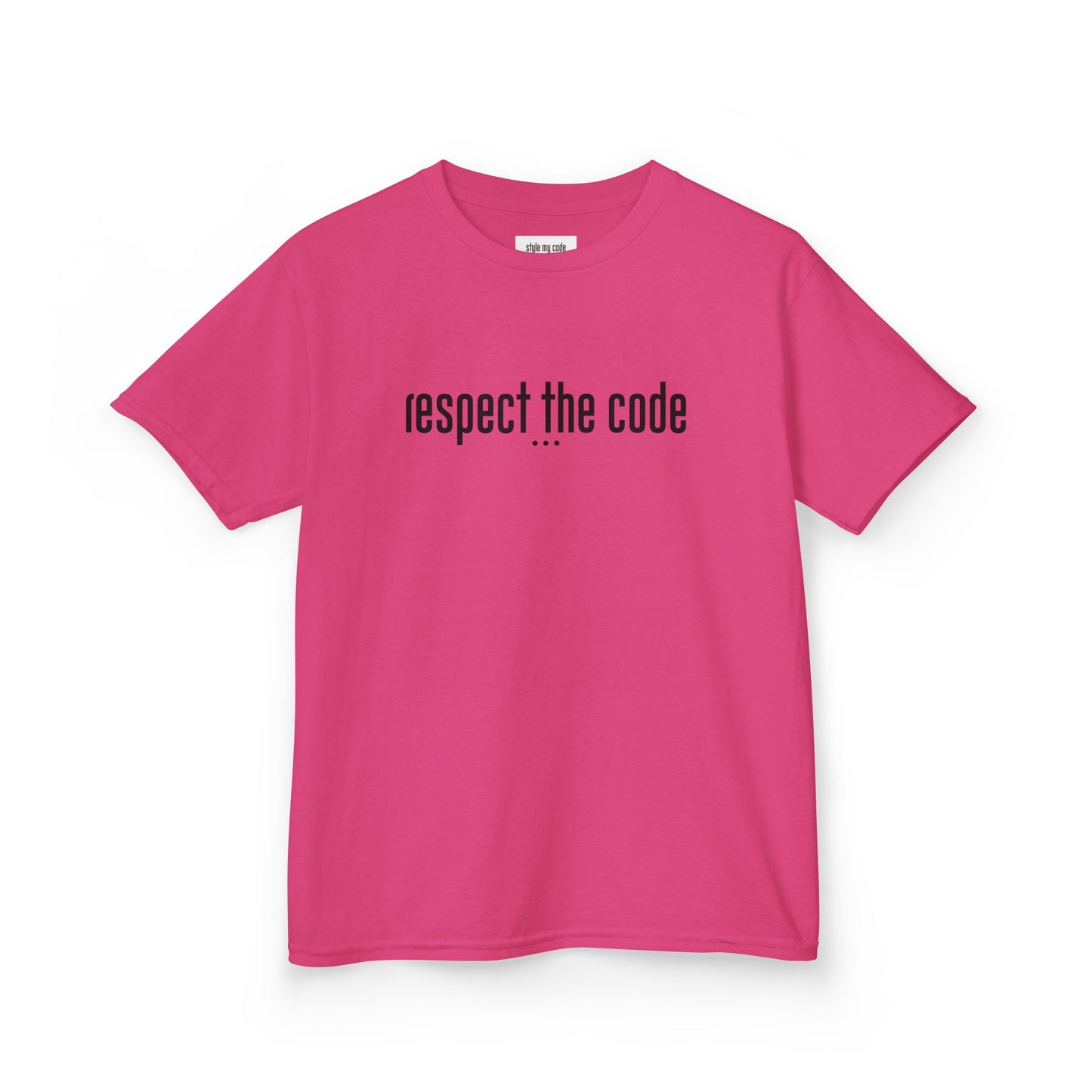 "Respect the Code" Black - Kid's Unisex Trendy Tee