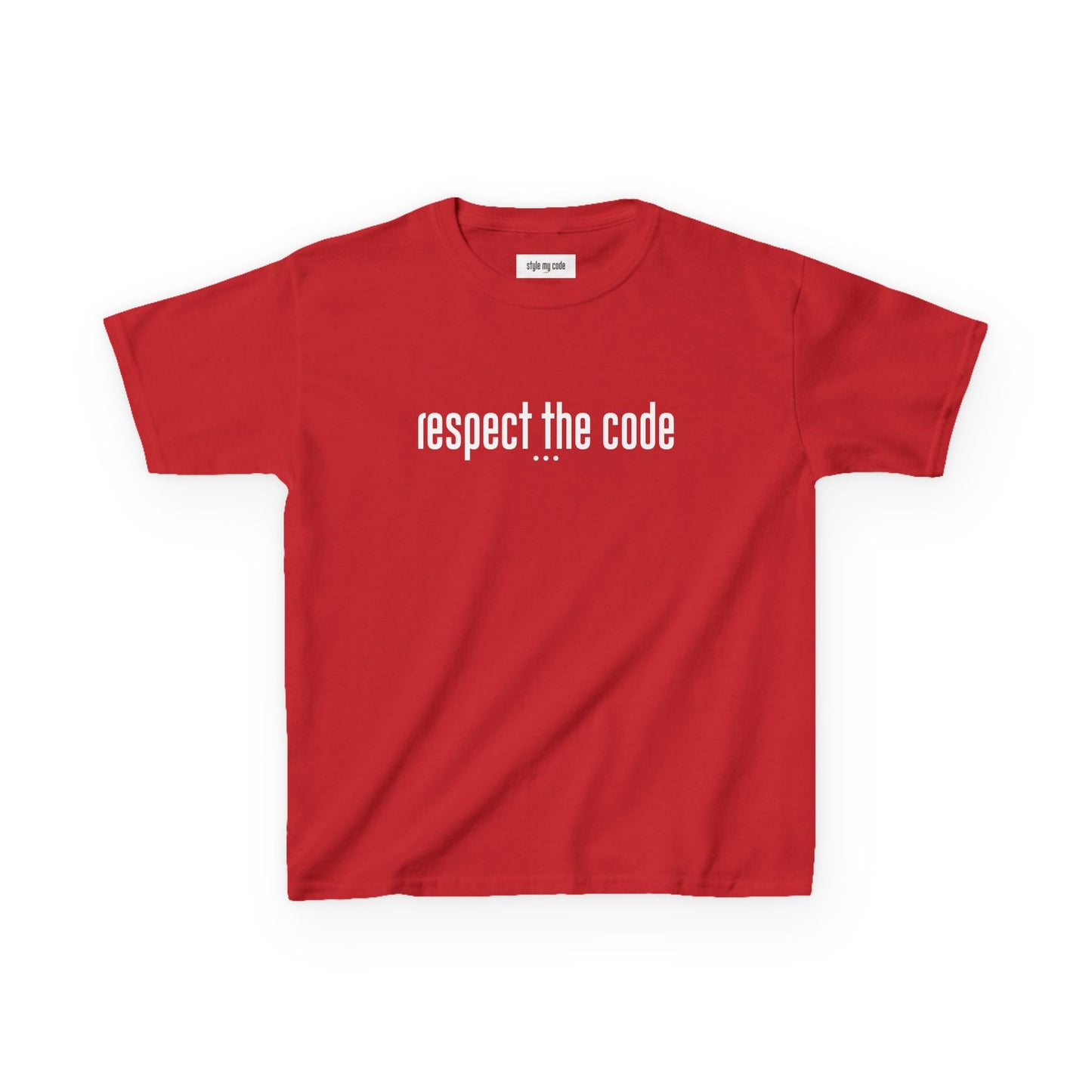 "Respect the Code" white - Kid's Unisex Trendy Tee